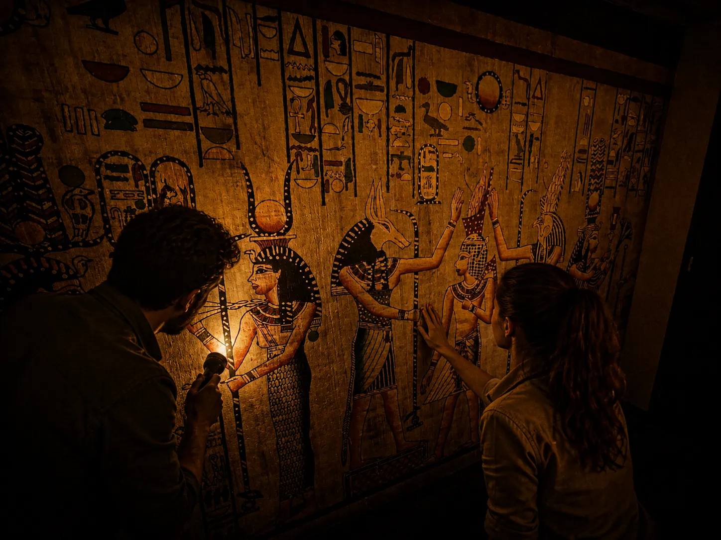 Salle immersive sur le thème de l’Égypte antique à Freeing Cergy